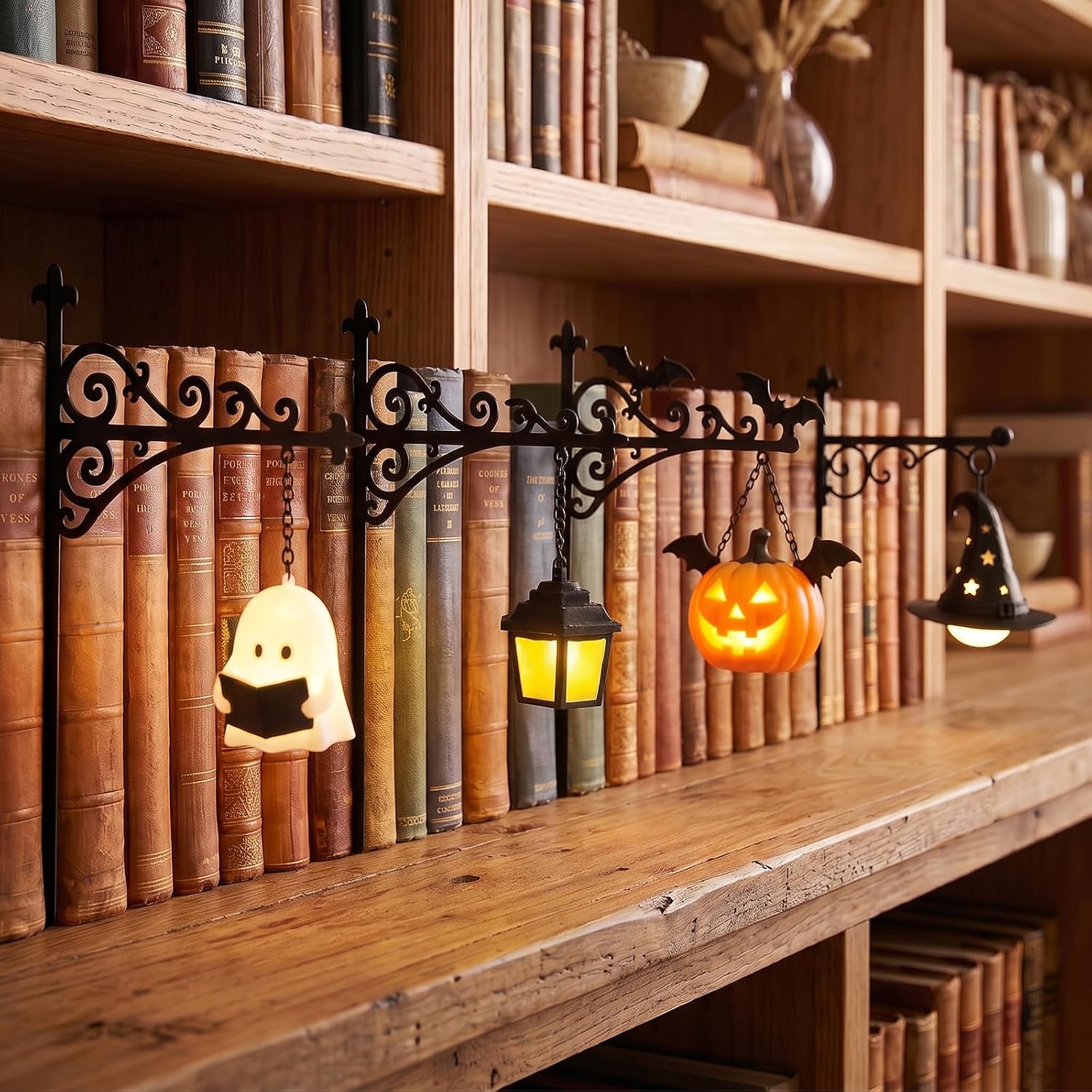 Home Decor Com - Library Lantern-Decorative Bookshelf Lighting Reading Nook