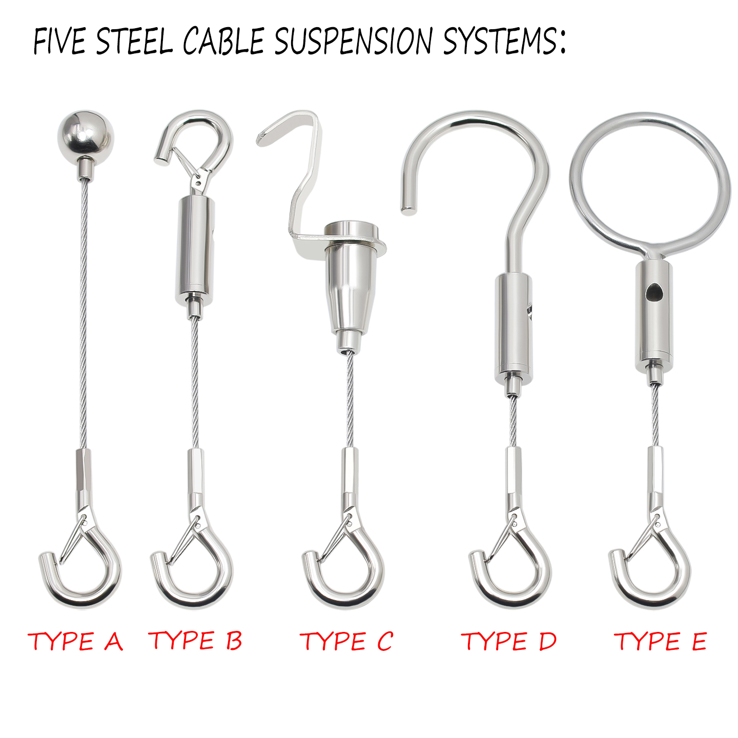 Home Decor Exhibition - Adjustable Frame Suspension Cable System, Utilizing
