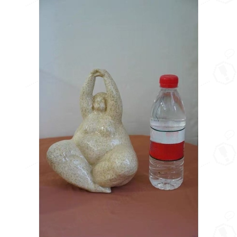 Home Decor Resin - Handcrafted Sandstone Resin Figurine Abstract Chubby