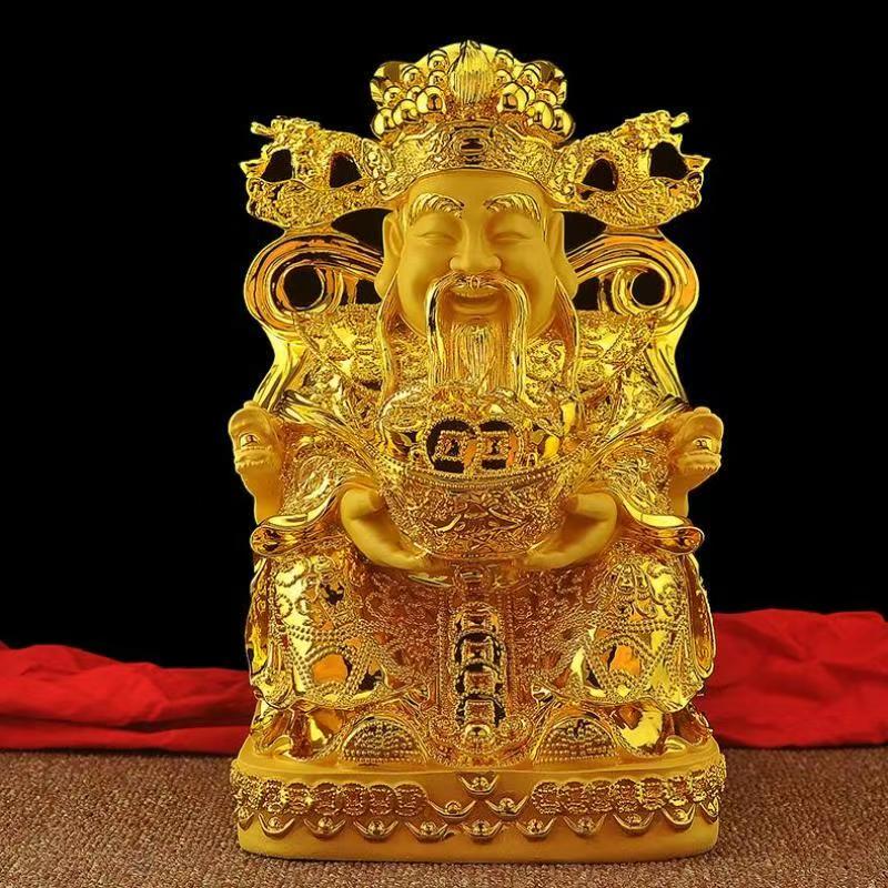 Home Decor Resin - Feng Shui Gold God of Wealth