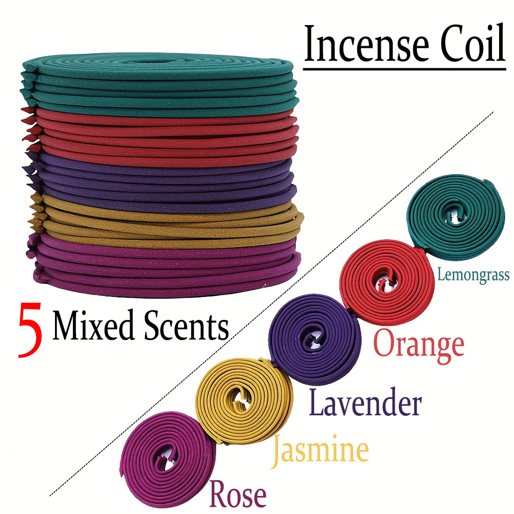 Scented Candle Set - High-Quality Classic Spiral Incense Mixed Set,