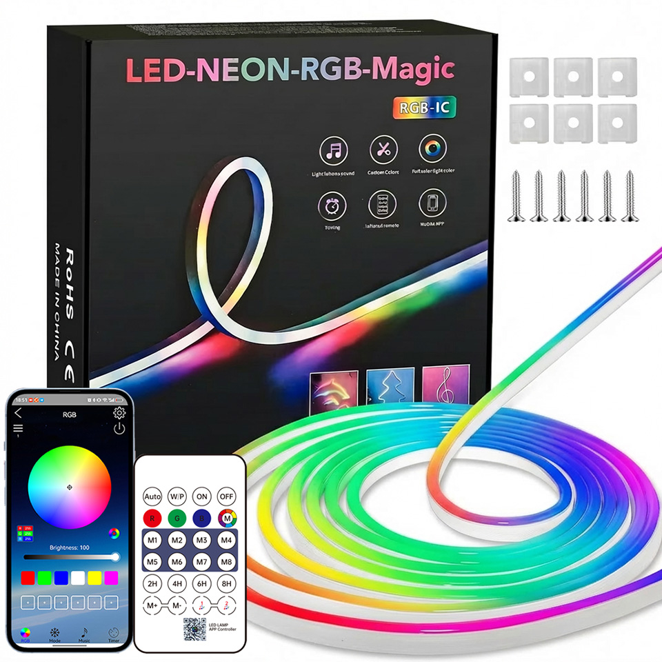 Bluetooth RGB Neon LED Strip 1 - Home Decor App Free ulasan dan harga
