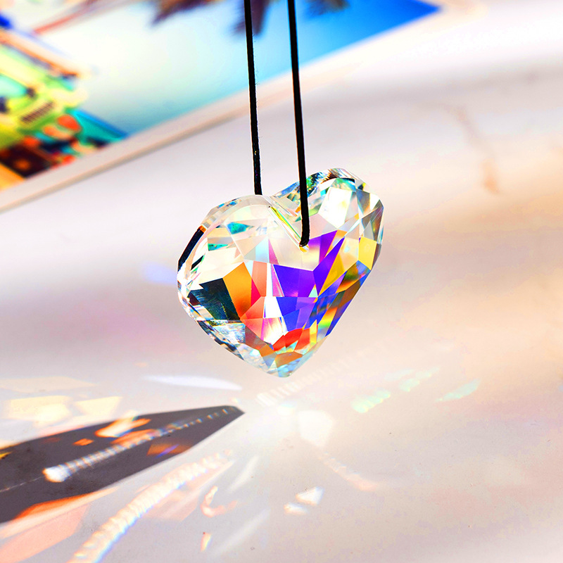 1pc45mm Heart Crystal Prism Su - Crystal Sun Catcher ulasan dan harga