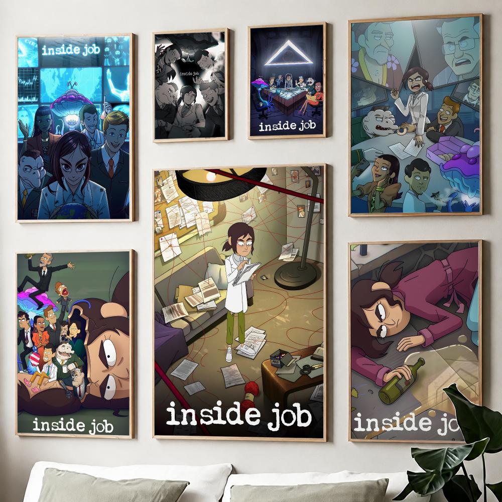 Cartoon Anime I-Inside Job Pos - Home Decor Jobs ulasan dan harga