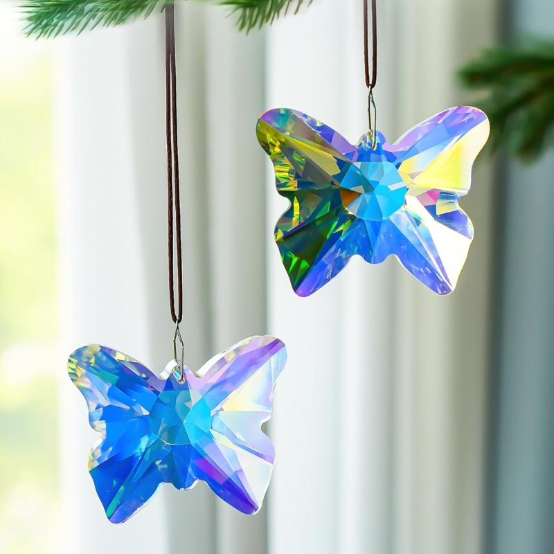 Crystal Hanging Butterfly Dolp - Crystal Sun Catcher ulasan dan harga
