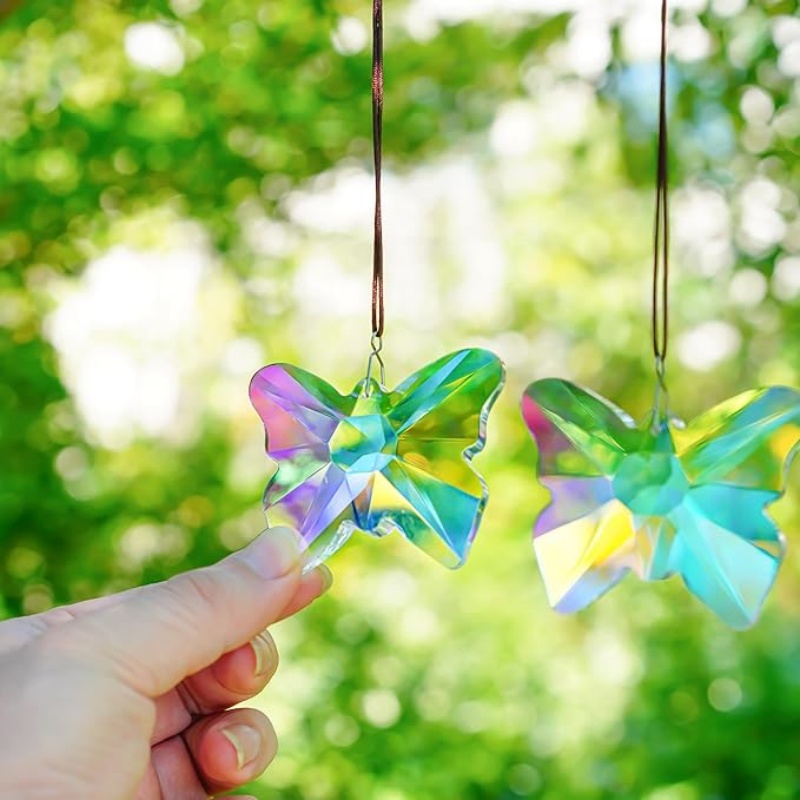 Crystal Hanging Butterfly Dolp - Crystal Sun Catcher ulasan dan harga