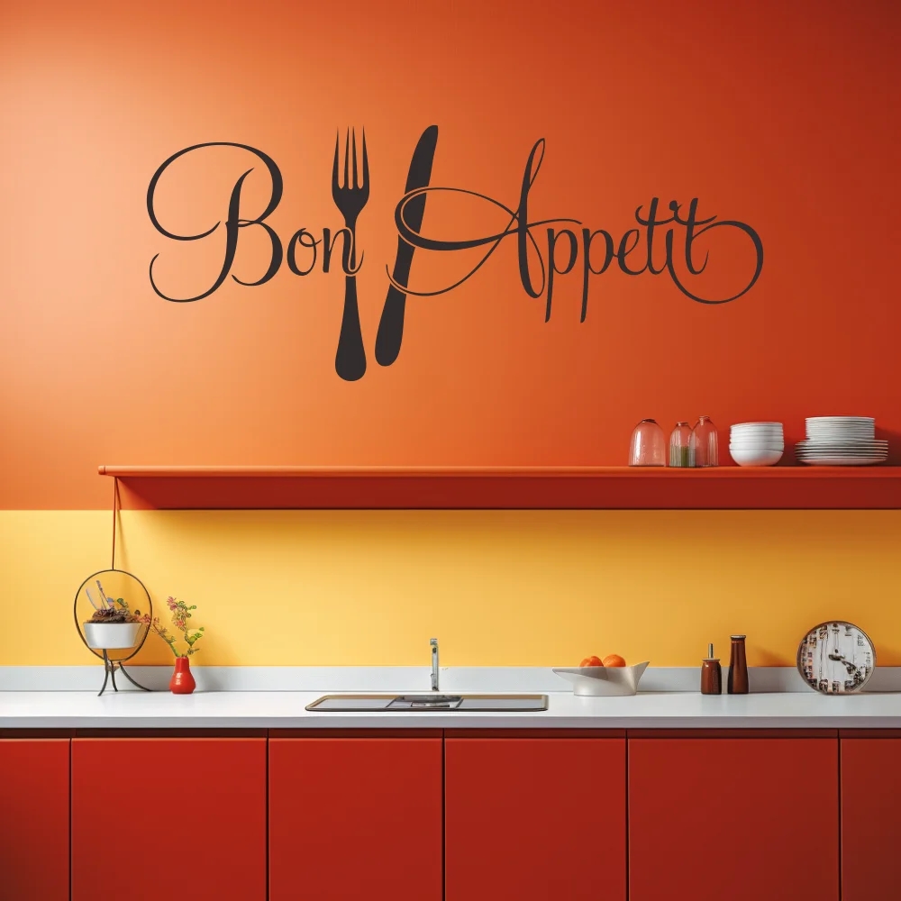 1 pc Bon Appétit with Fork and - Home Decor App Free ulasan dan harga