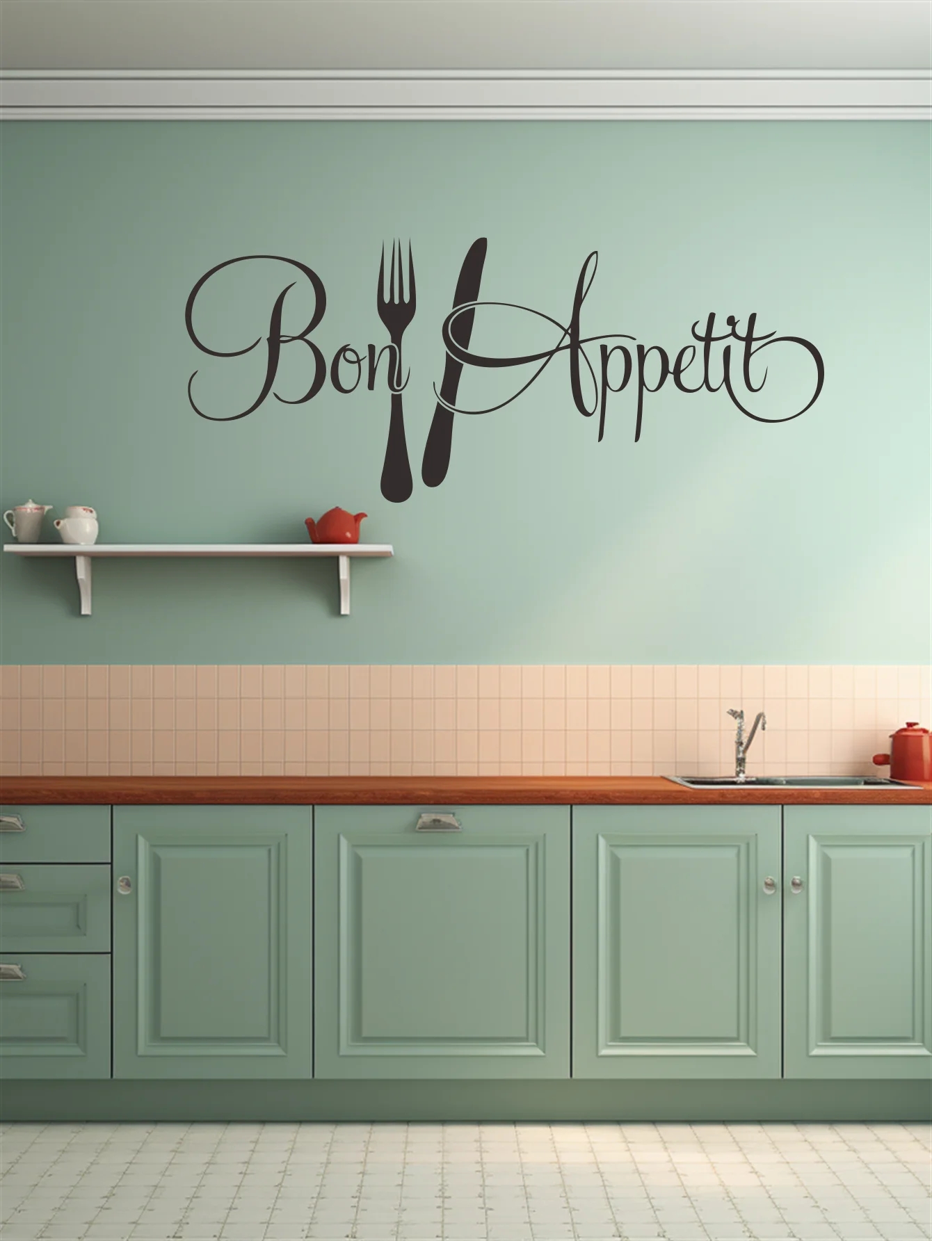 1 pc Bon Appétit with Fork and - Home Decor App Free ulasan dan harga
