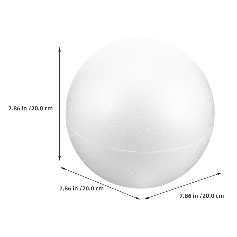 Foam 20cm White DIY Wedding De - Home Decor Handicraft ulasan dan harga