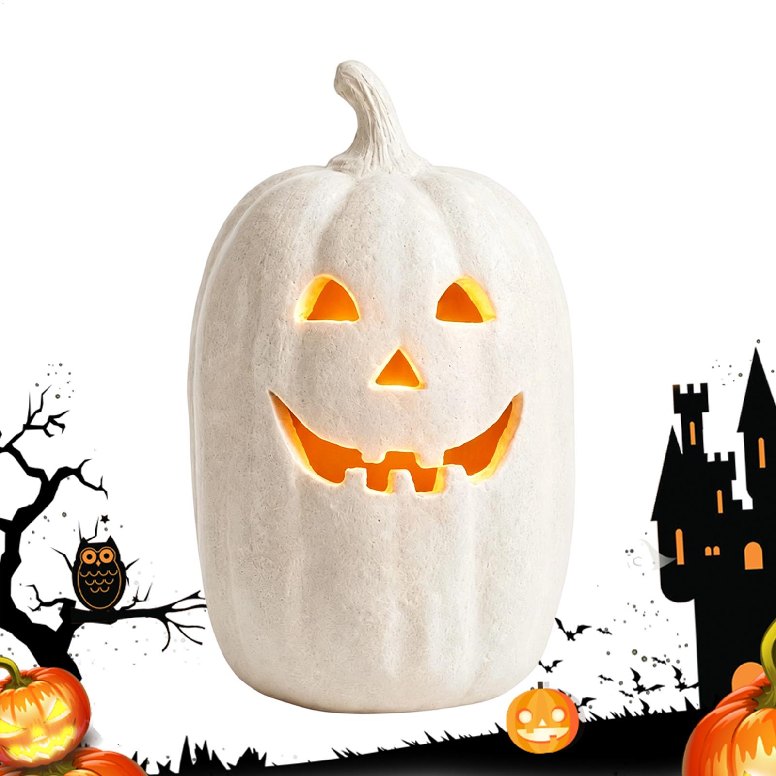 Spooky Pumpkin Lanterns Pumpki - Home Decor Resin ulasan dan harga