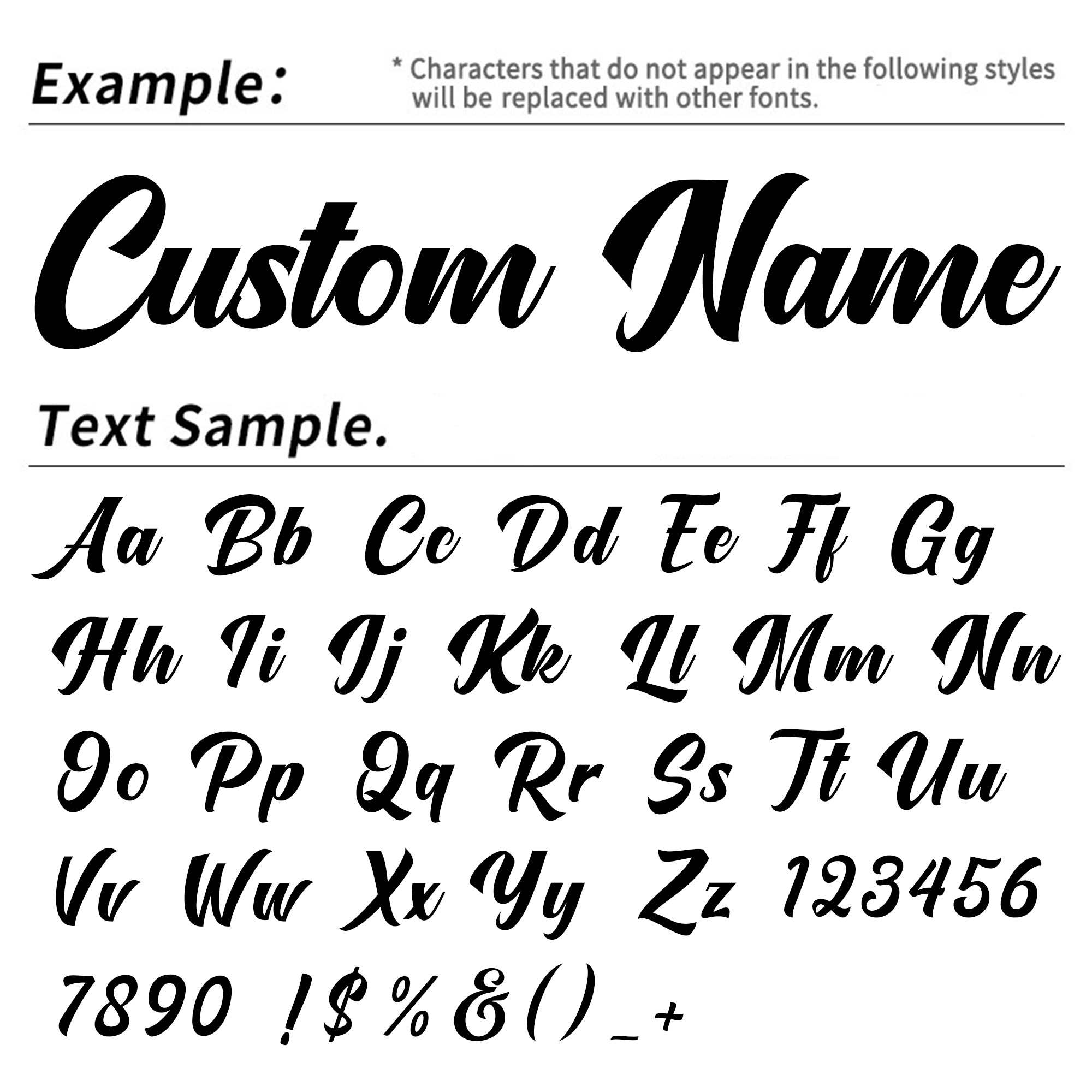 3PCS Custom Name Stickers Pers - Home Decor Com ulasan dan harga
