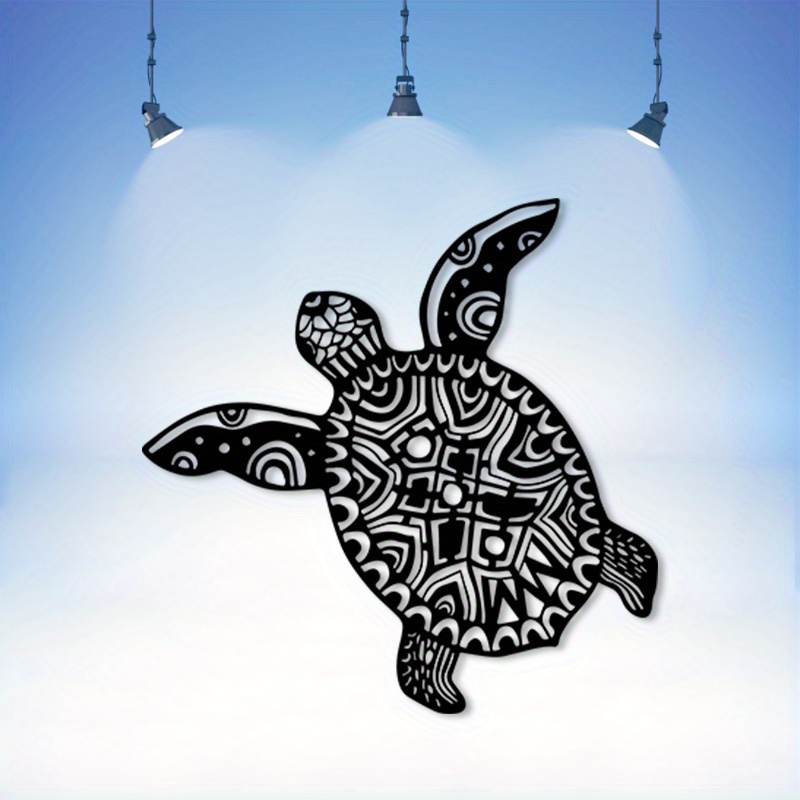 Sea Turtle Iron Metal Wall Art - Home Decor Nautical ulasan dan harga