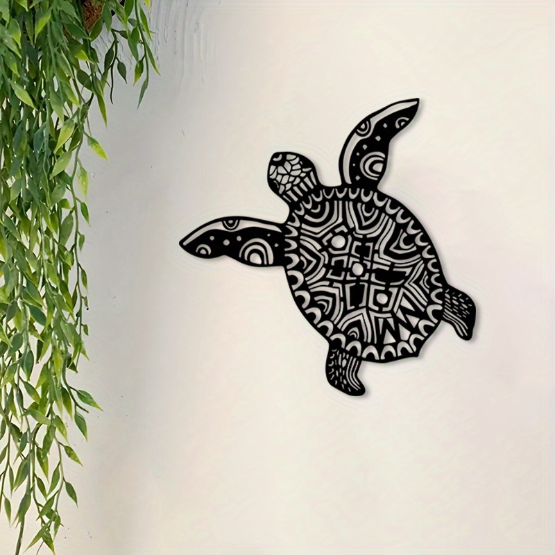 Sea Turtle Iron Metal Wall Art - Home Decor Nautical ulasan dan harga