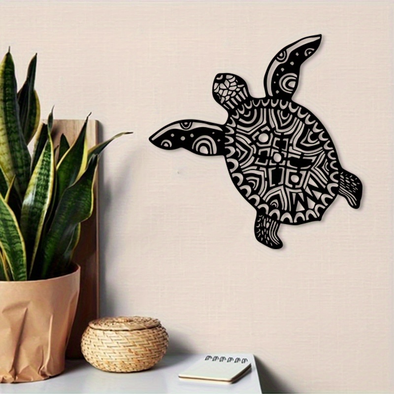 Sea Turtle Iron Metal Wall Art - Home Decor Nautical ulasan dan harga