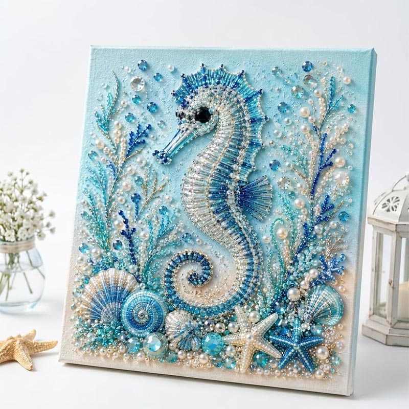 Ocean Theme Pearl Art DIY Kit  - Home Decor Nautical ulasan dan harga