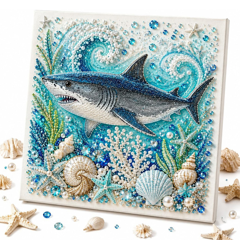 Ocean Theme Pearl Art DIY Kit  - Home Decor Nautical ulasan dan harga