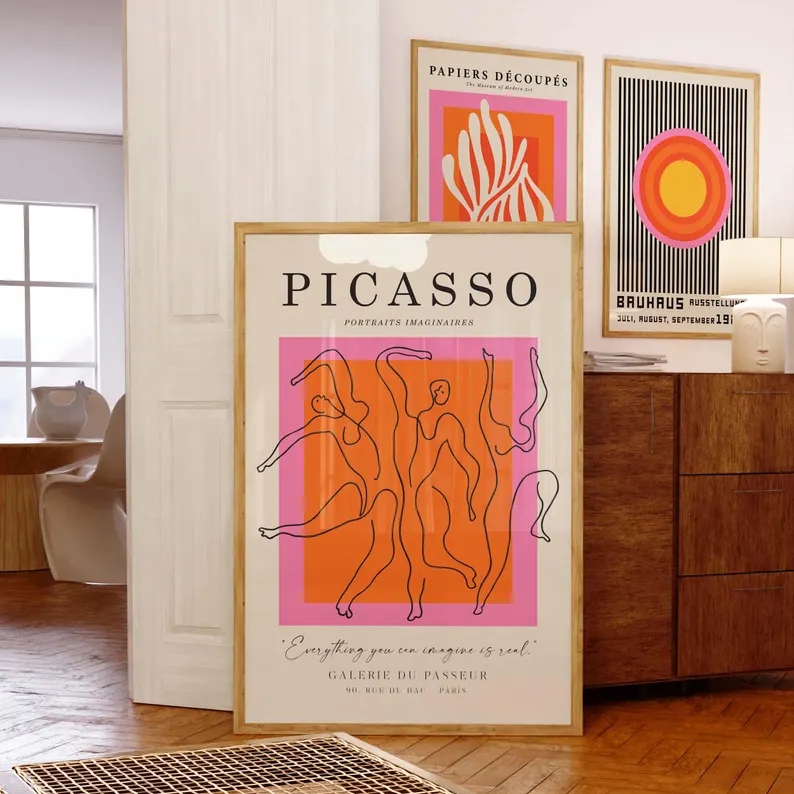 3pcsModern Orange  Bauhaus And - Home Decor Nepal ulasan dan harga