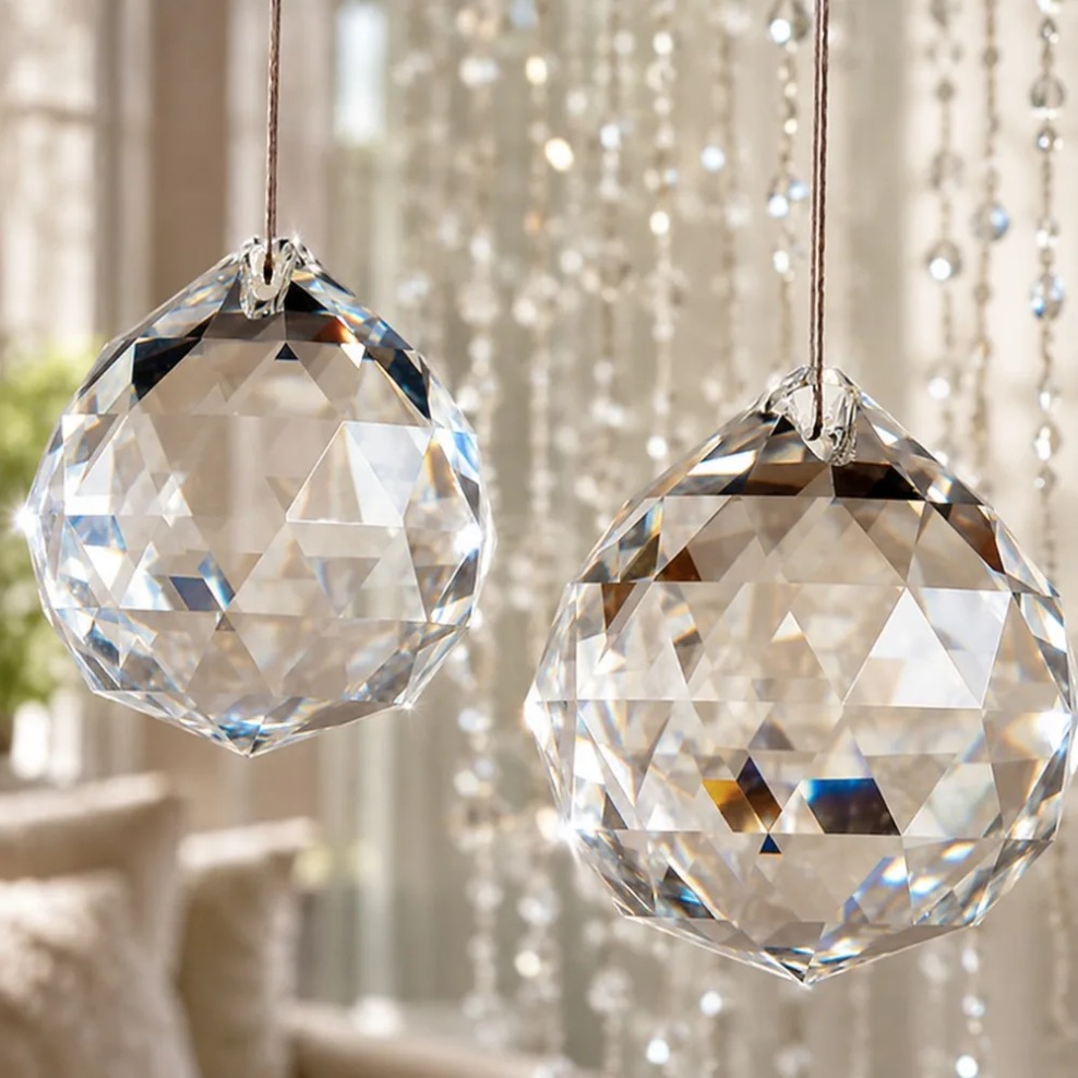 20/30/40/50/60mm Clear Crystal - Crystal Sun Catcher ulasan dan harga