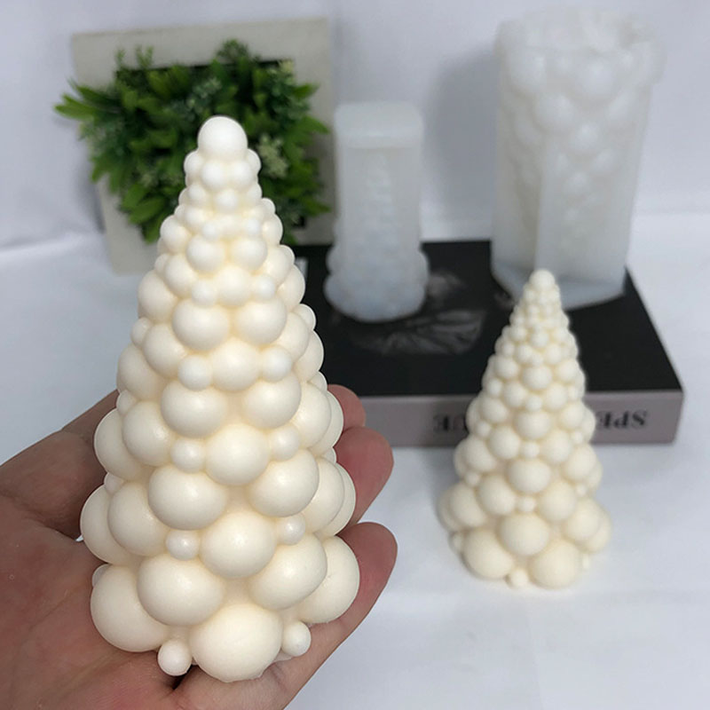3D Bubble Christmas Tree Silic - Scented Candle Set ulasan dan harga