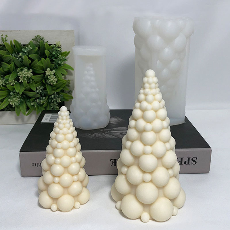 3D Bubble Christmas Tree Silic - Scented Candle Set ulasan dan harga