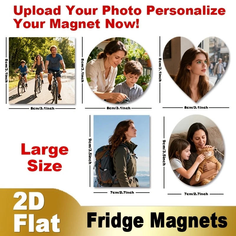 Custom Photo Fridge Magnet 2D  - Home Decor Com ulasan dan harga