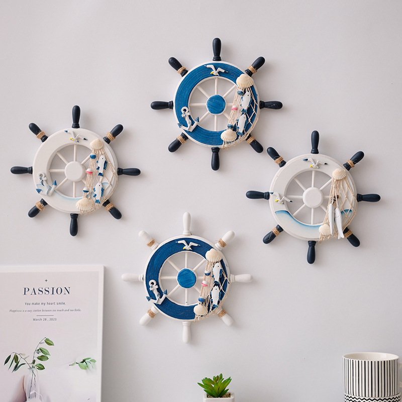 Mediterranean Style Wooden Shi - Home Decor Nautical ulasan dan harga