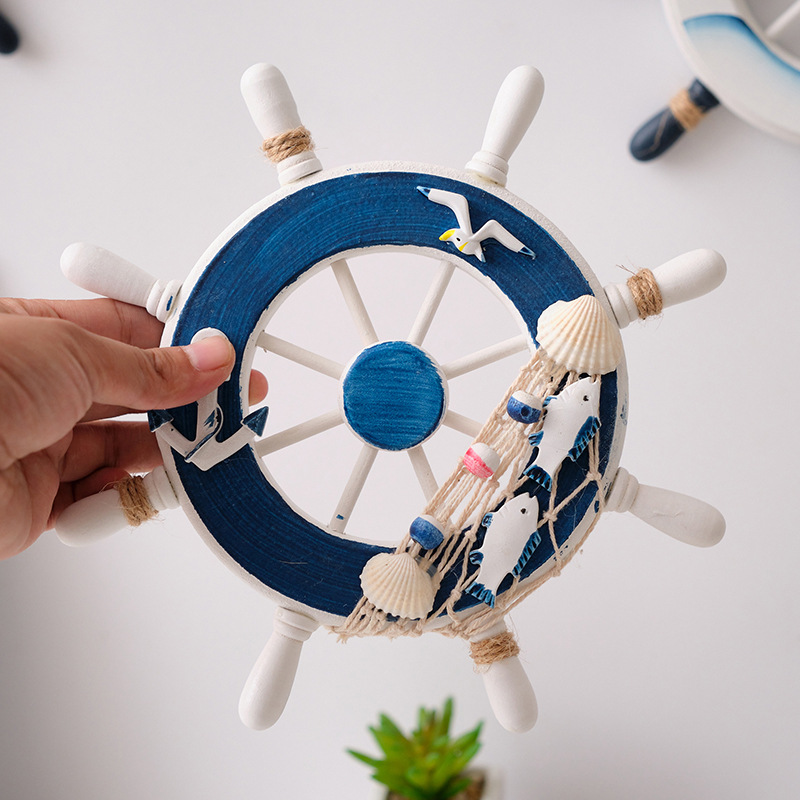 Mediterranean Style Wooden Shi - Home Decor Nautical ulasan dan harga