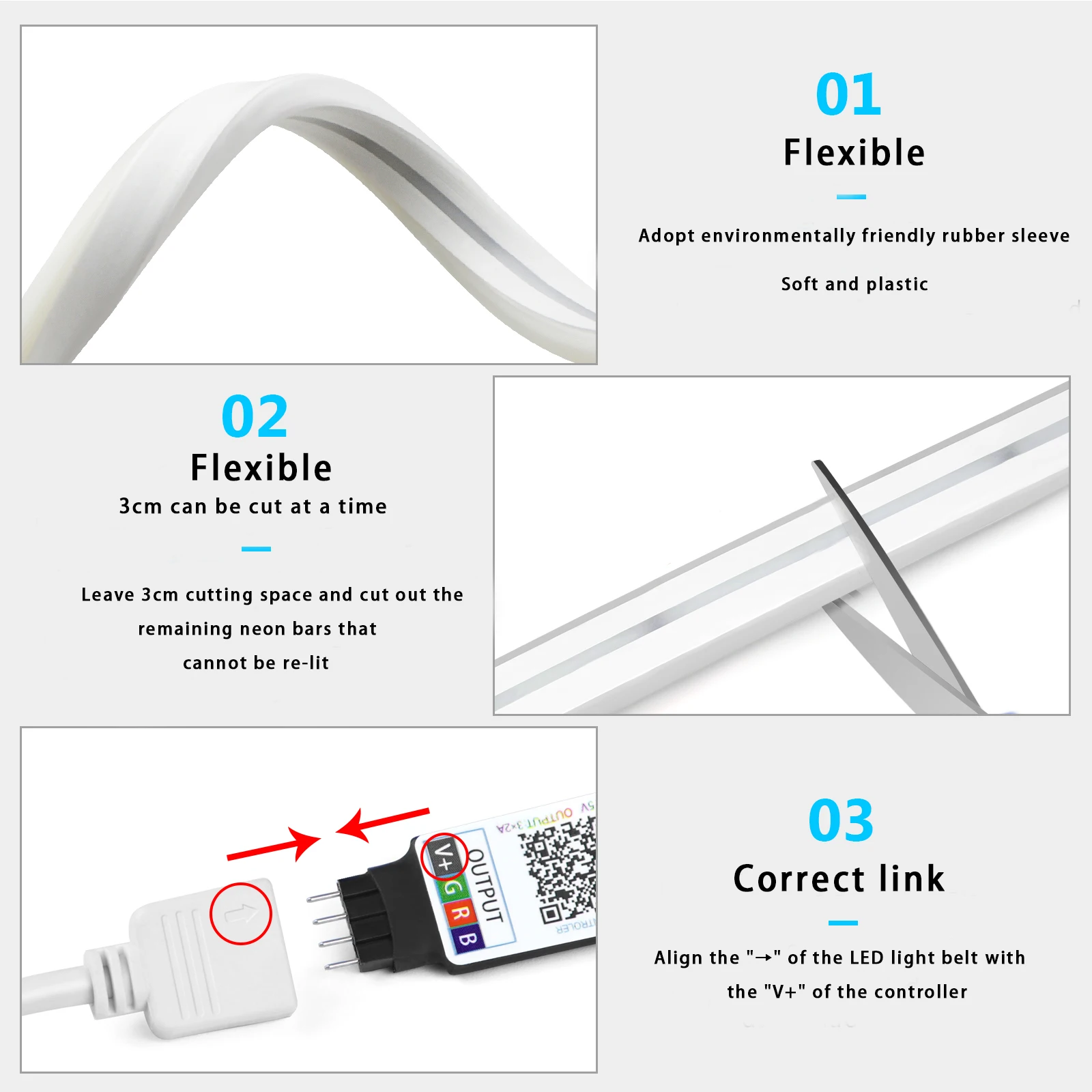 5V USB RGB Neon LED Strip Ligh - Home Decor App Free ulasan dan harga