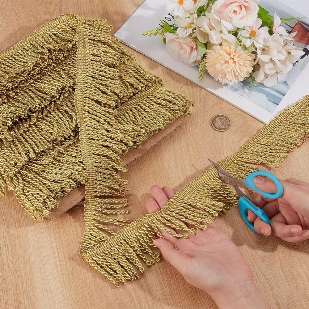 12 Yardsx2.2Inch Fringe Trim C - Home Decor Curtain ulasan dan harga