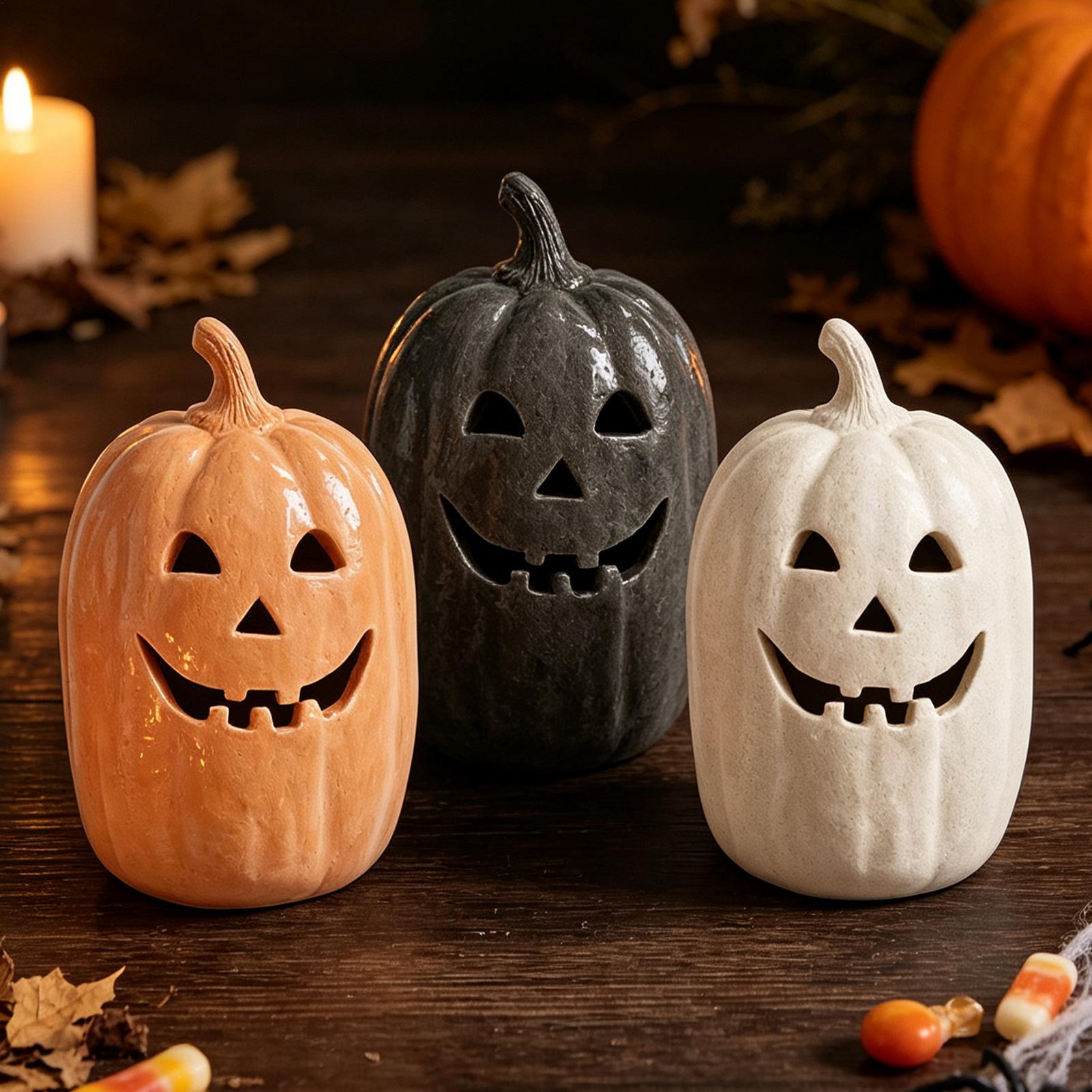 Halloween Pumpkins Crafts Resi - Home Decor Resin ulasan dan harga