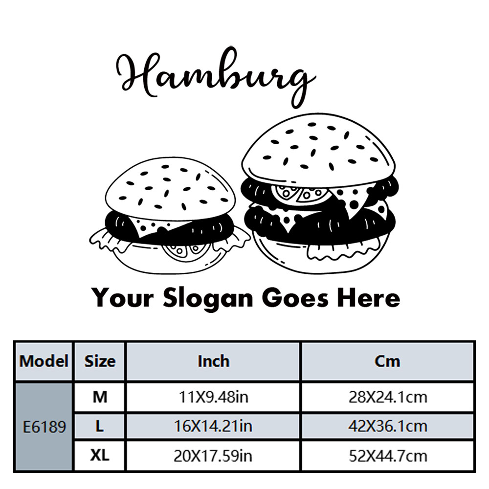 1PC Cool Hamburger Customized  - Home Decor Wall Stickers ulasan dan harga