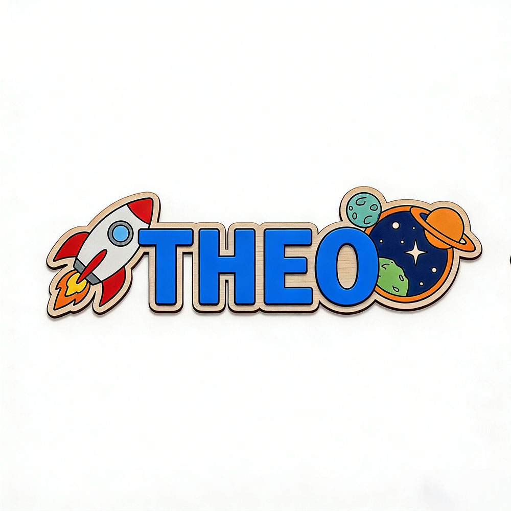 Personalized Space Rocket Name - Home Decor Com ulasan dan harga