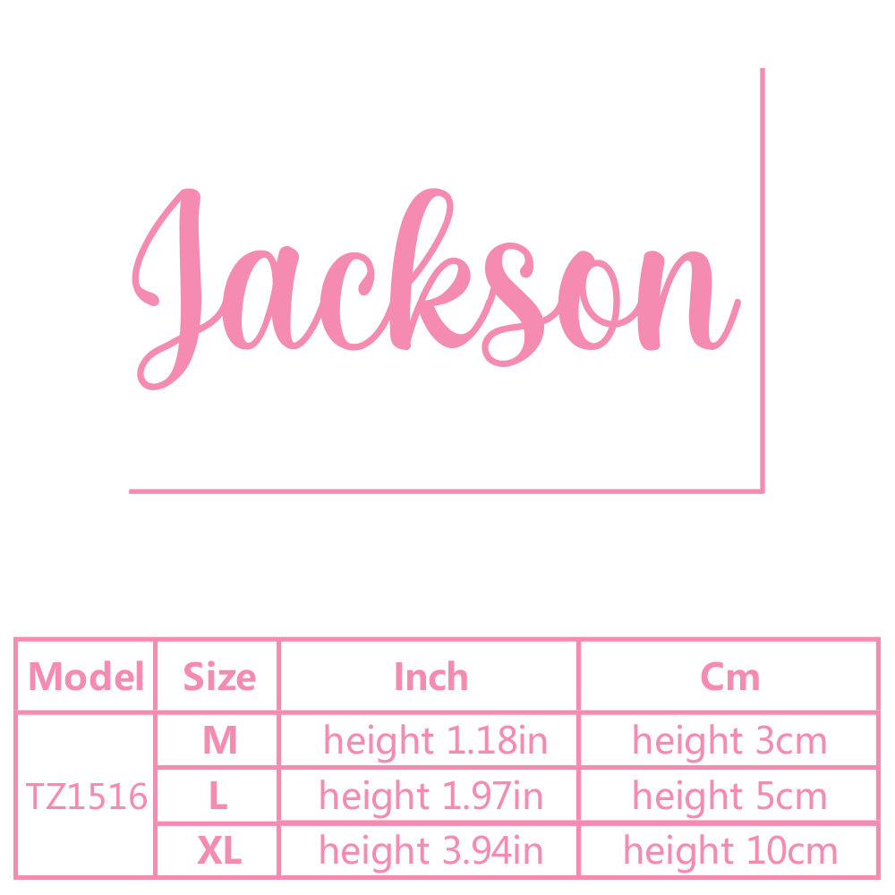 1pc Diy Personalize Custom Nam - Home Decor Wall Stickers ulasan dan harga