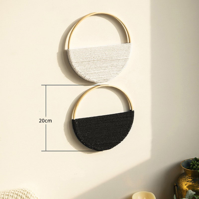 2pcs Bamboo Circle Wall Hangin - Macrame Wall Hanging ulasan dan harga