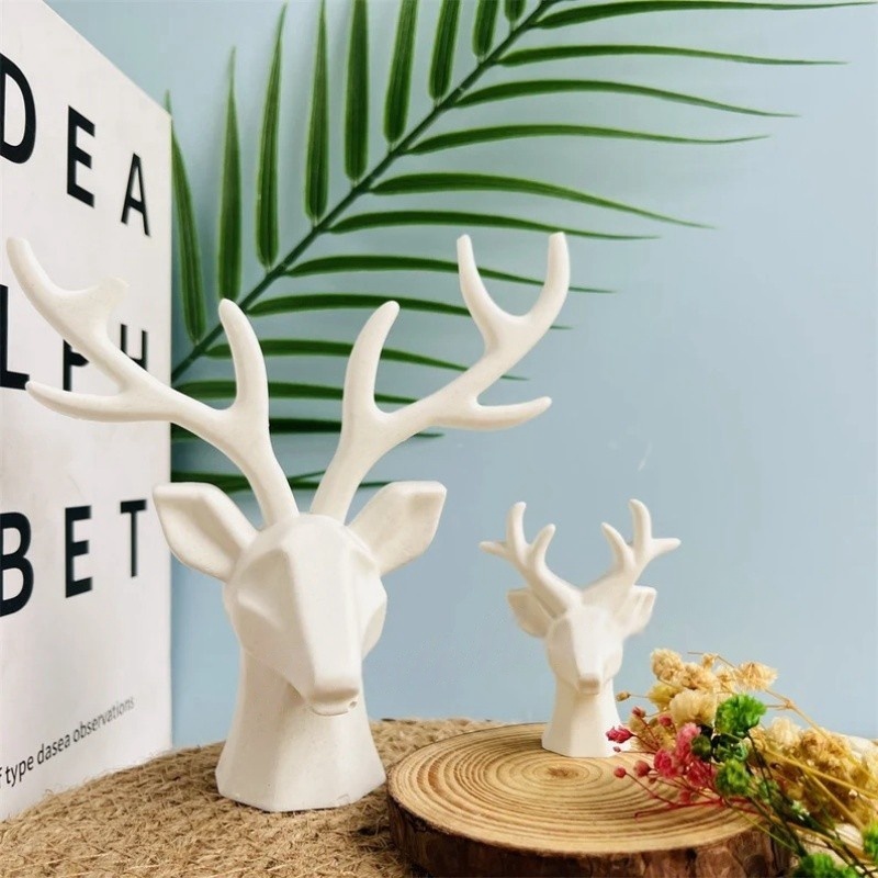 2 Pieces of Deer Antlers Ornam - Home Decor Handicraft ulasan dan harga