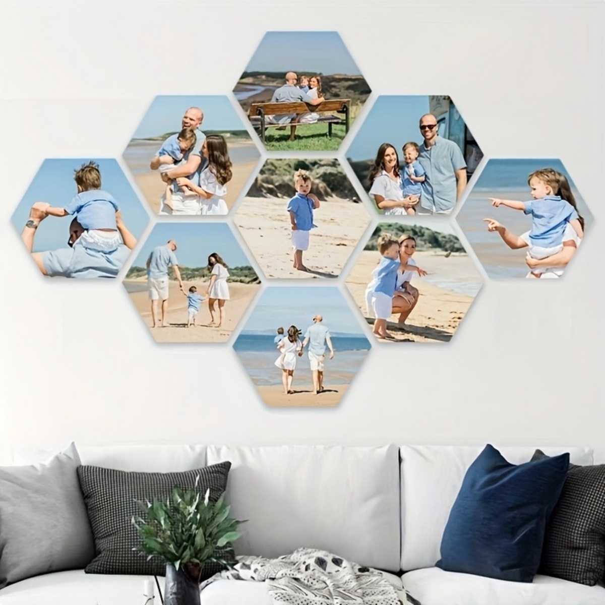 Custom Wall Decor — Modern Hex - Home Decor Com ulasan dan harga