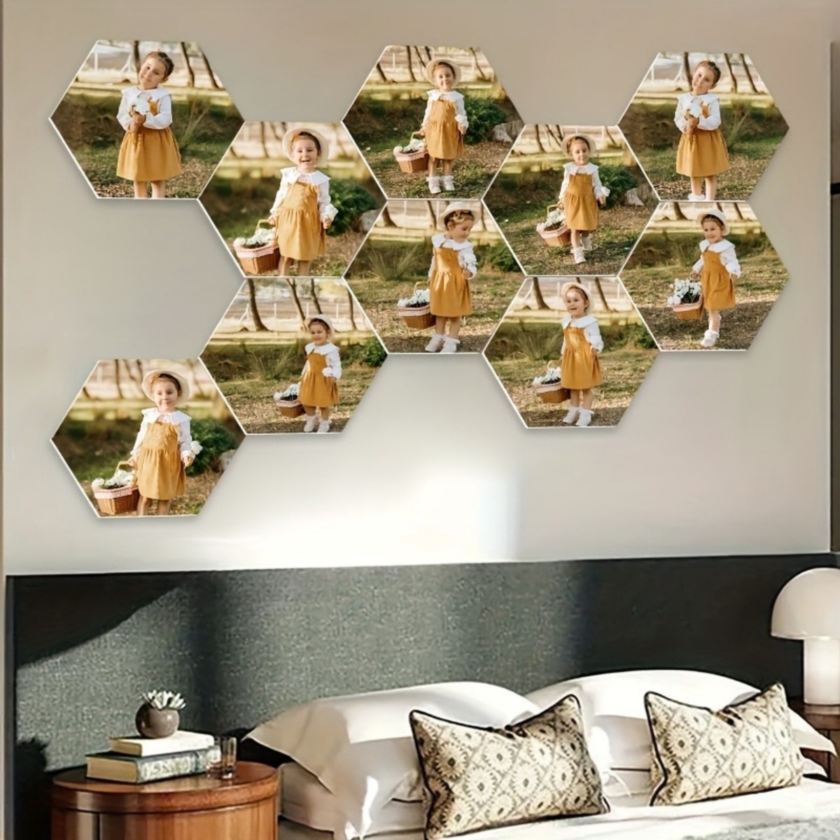 Custom Wall Decor — Modern Hex - Home Decor Com ulasan dan harga