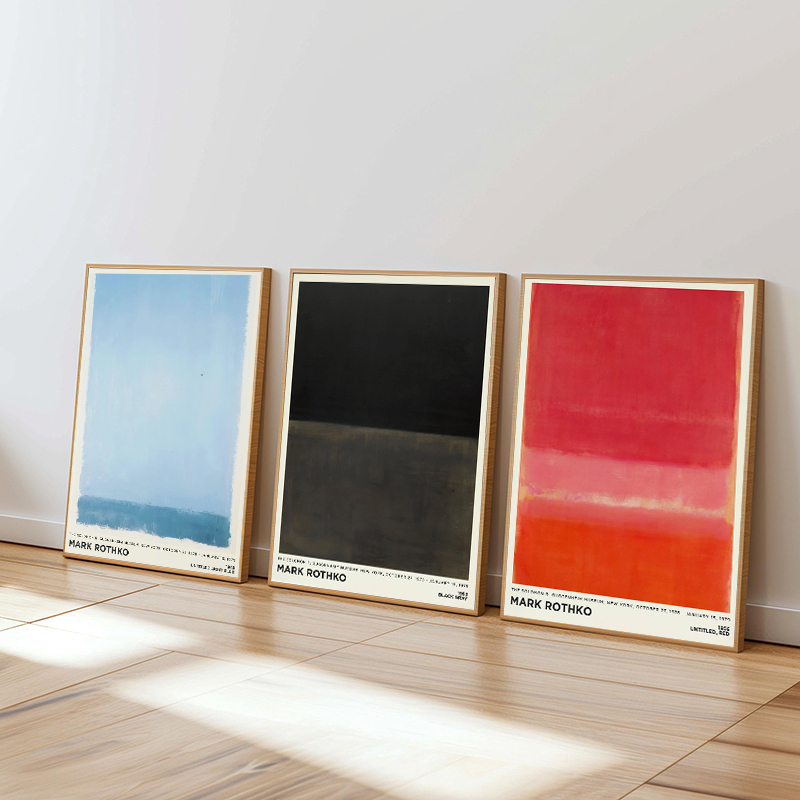 Vintage Minimalist Mark Rothko - Home Decor Exhibition ulasan dan harga