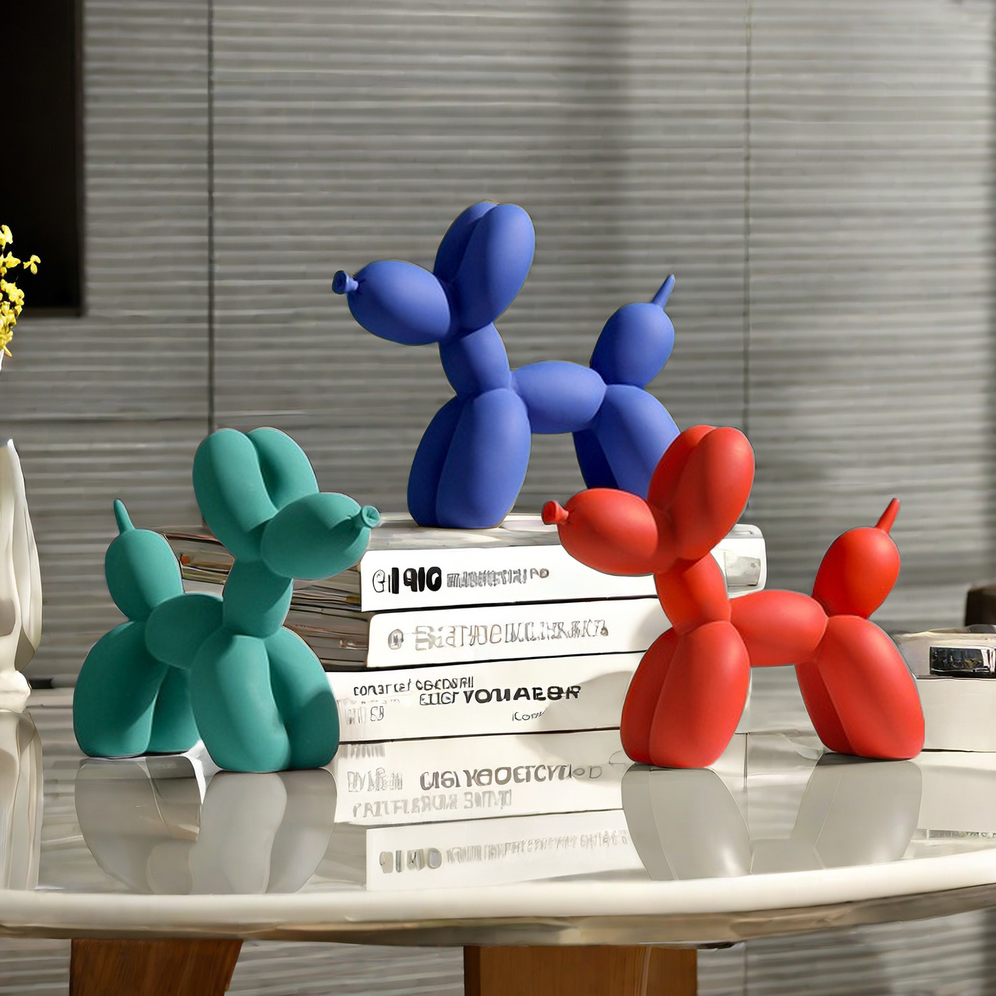 Solid Color Balloon Dog Statue - Home Decor Exhibition ulasan dan harga