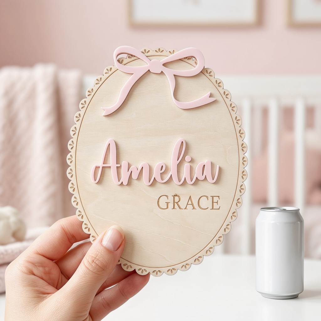 1Pc Custom Bow Lace Edge Baby  - Home Decor Com ulasan dan harga