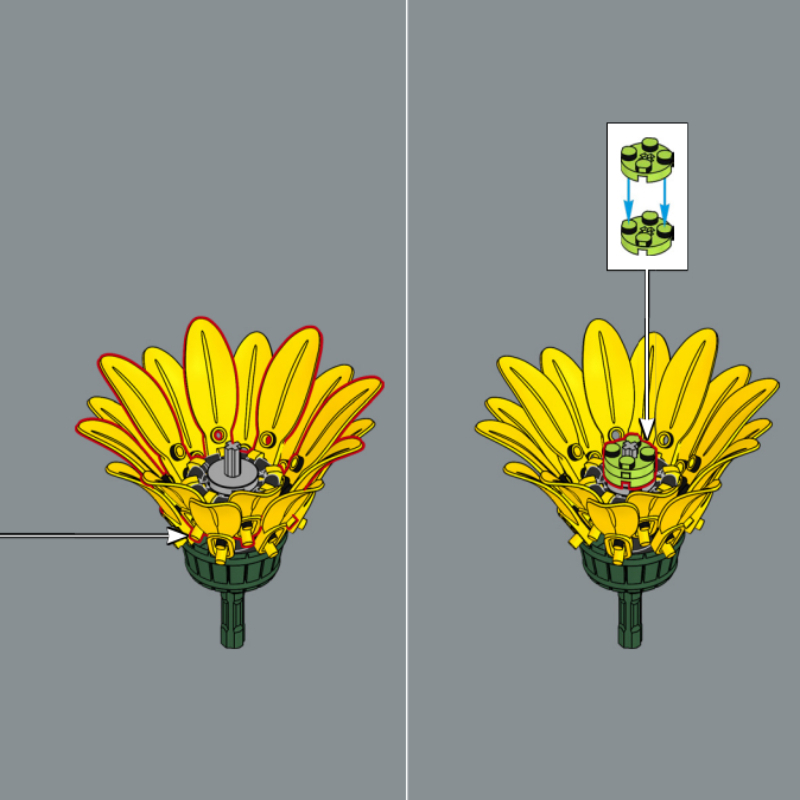 Sunflower Bouquet Building Blo - Home Decor Handicraft ulasan dan harga