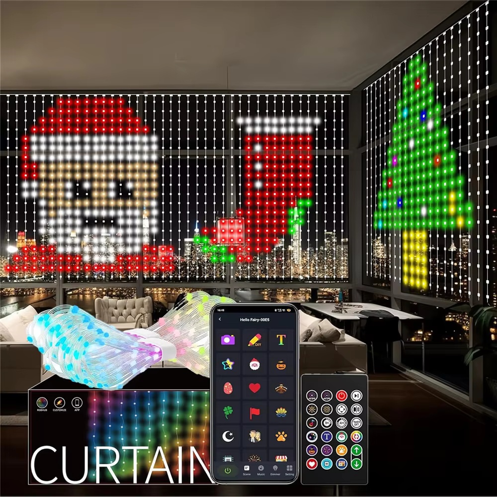 Smart RGB Pixel Curtain Lights - Home Decor App Free ulasan dan harga