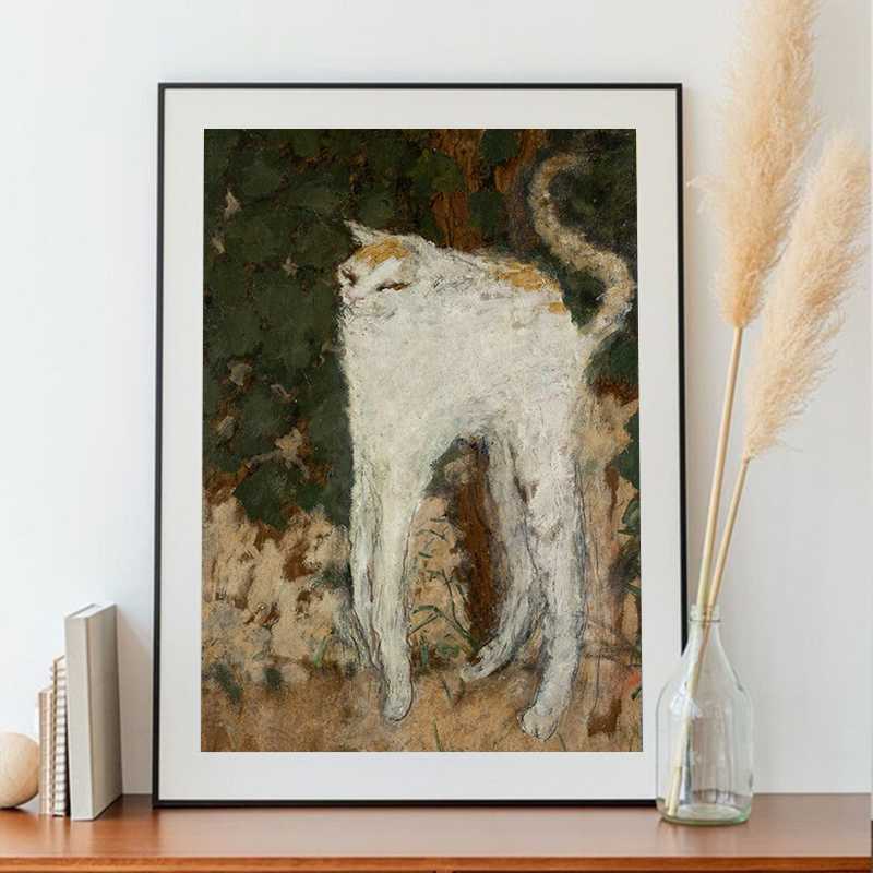 Pierre Bonnard Le Chat Blanc E - Home Decor Exhibition ulasan dan harga