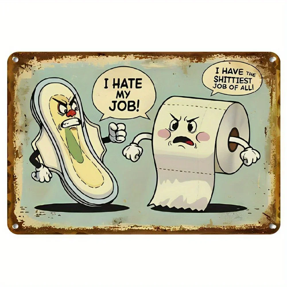 I Hate My Job Funny Bathroom V - Home Decor Jobs ulasan dan harga