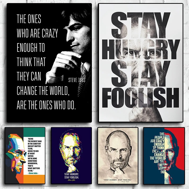 Motivational Steve Jobs Portra - Home Decor Jobs ulasan dan harga
