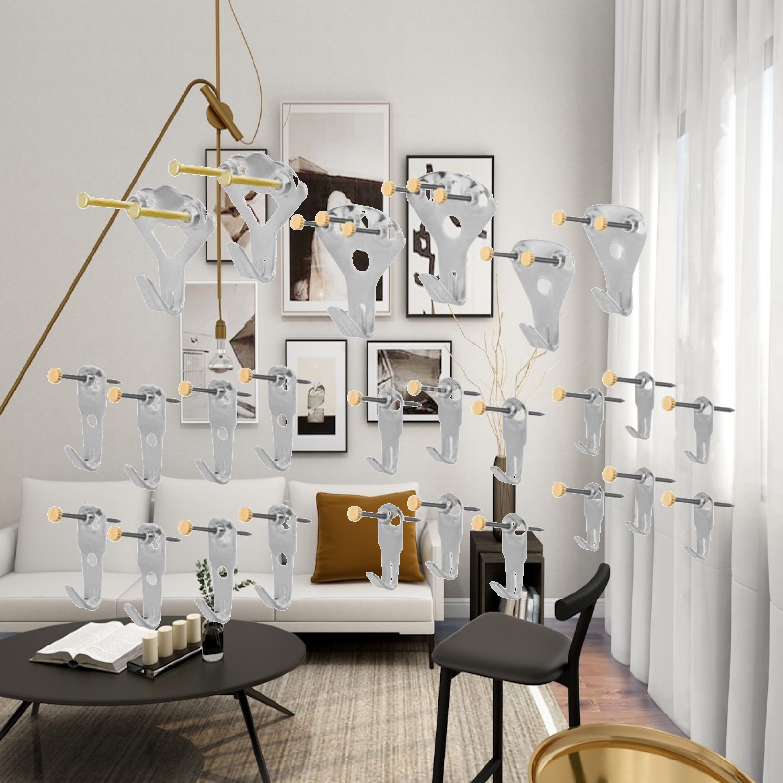 Metal Picture Hangers Wall Han - Home Decor Exhibition ulasan dan harga