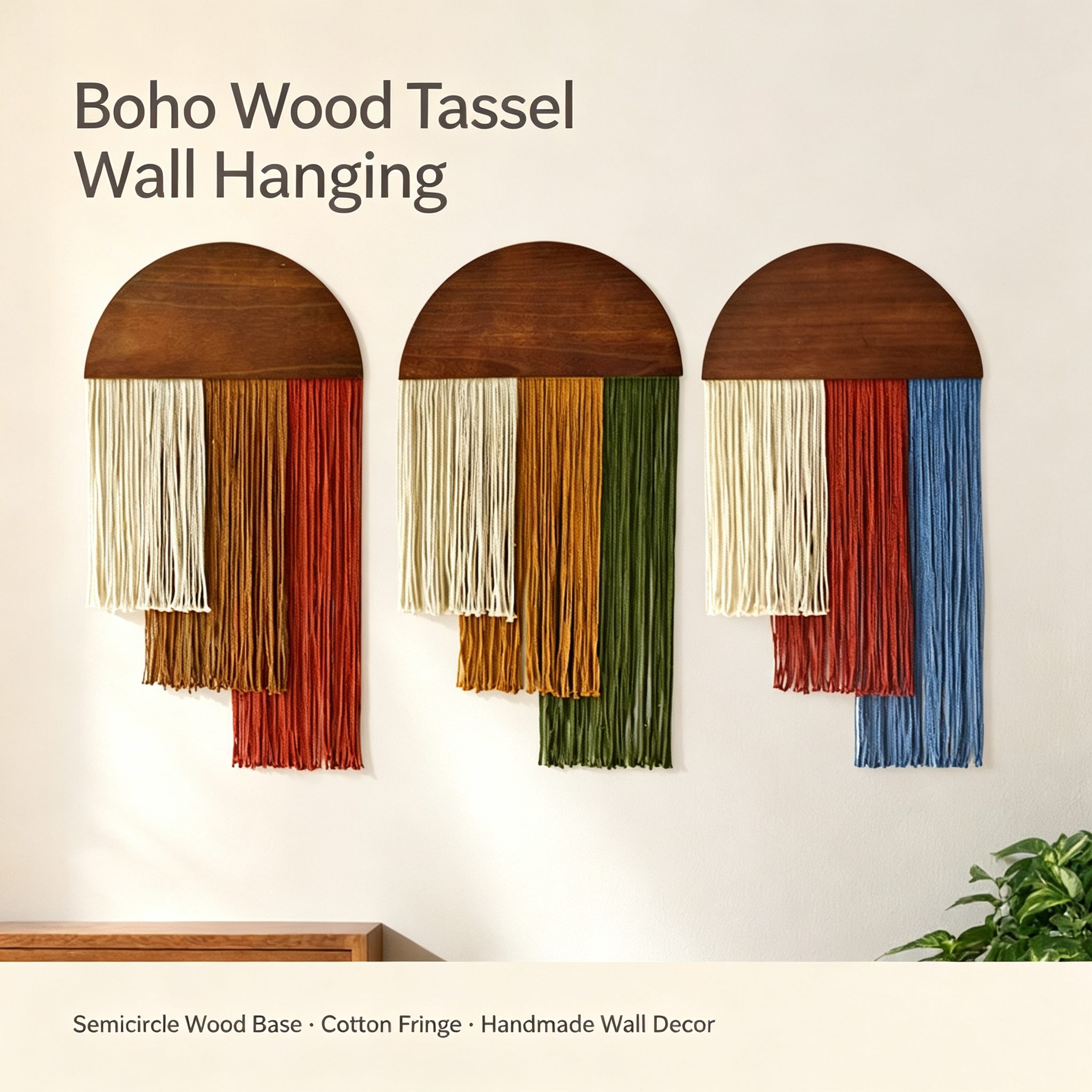Boho Macrame Wall Hanging Hand - Macrame Wall Hanging ulasan dan harga