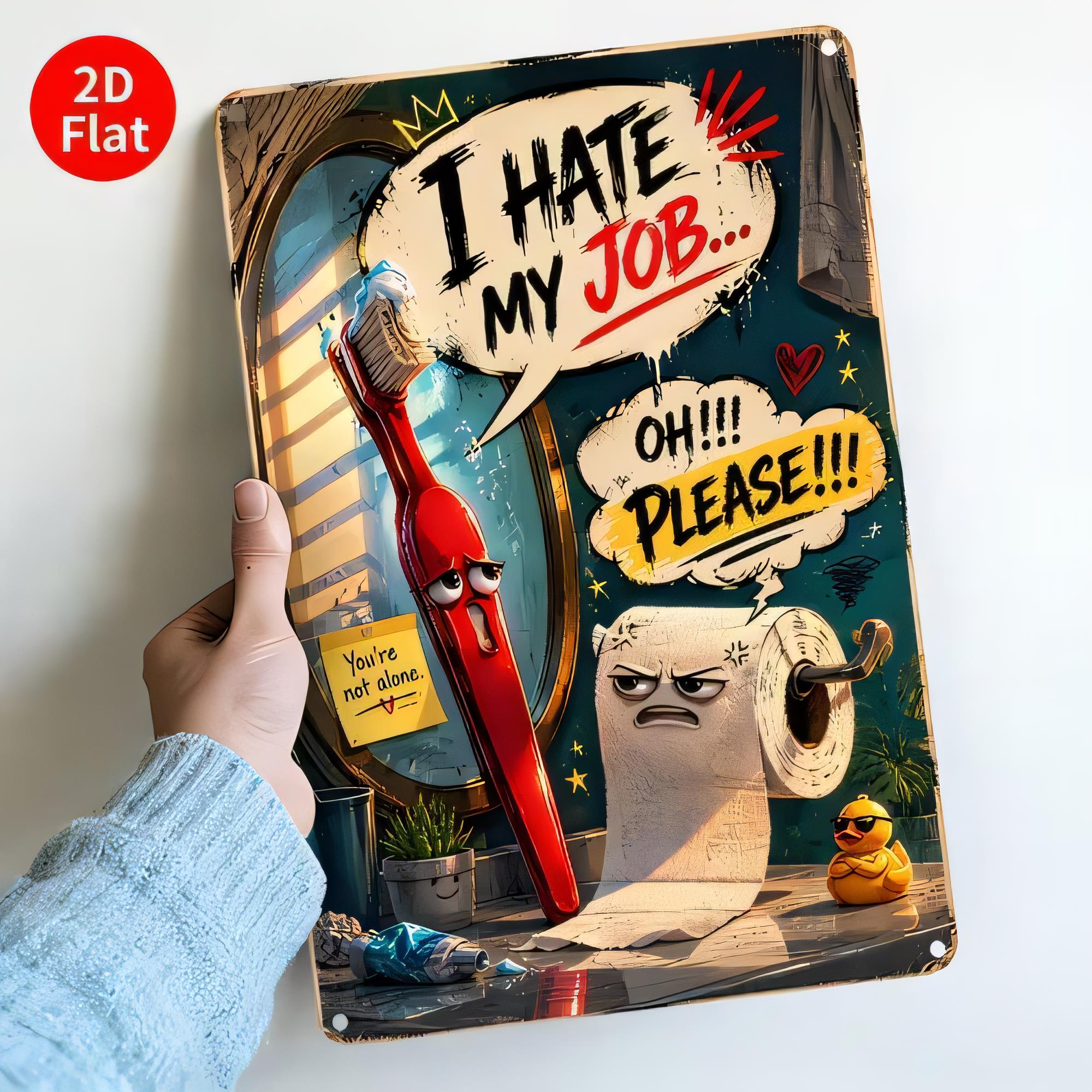 Tin Sign  Metal Wall Decor Fun - Home Decor Jobs ulasan dan harga