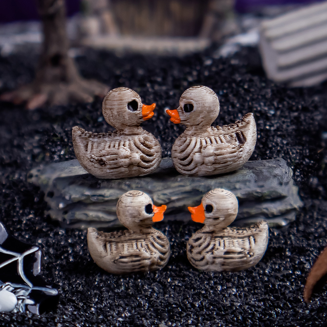Gothic Skull Ducks Resin Ornam - Home Decor Resin ulasan dan harga
