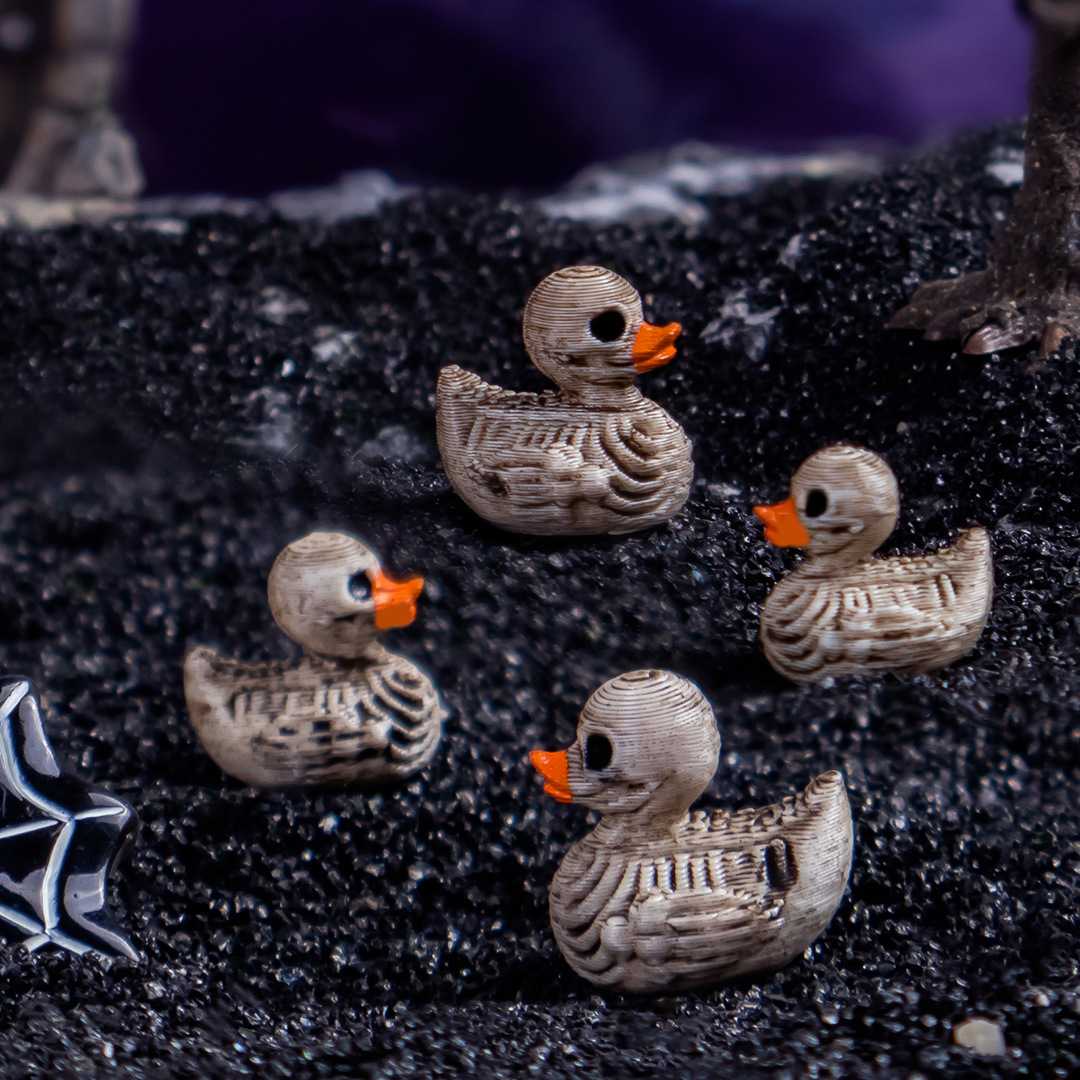 Gothic Skull Ducks Resin Ornam - Home Decor Resin ulasan dan harga